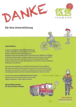 Dankurkunde des Kinder & Lernen Verlags für Landmaschinen Schaal, 2021