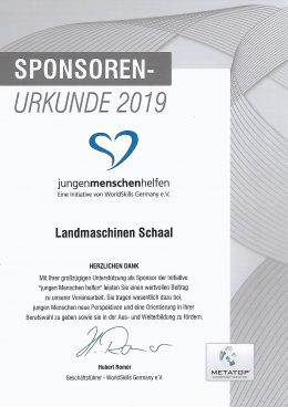 sponsorenurkunde-bernd-schaal-2019